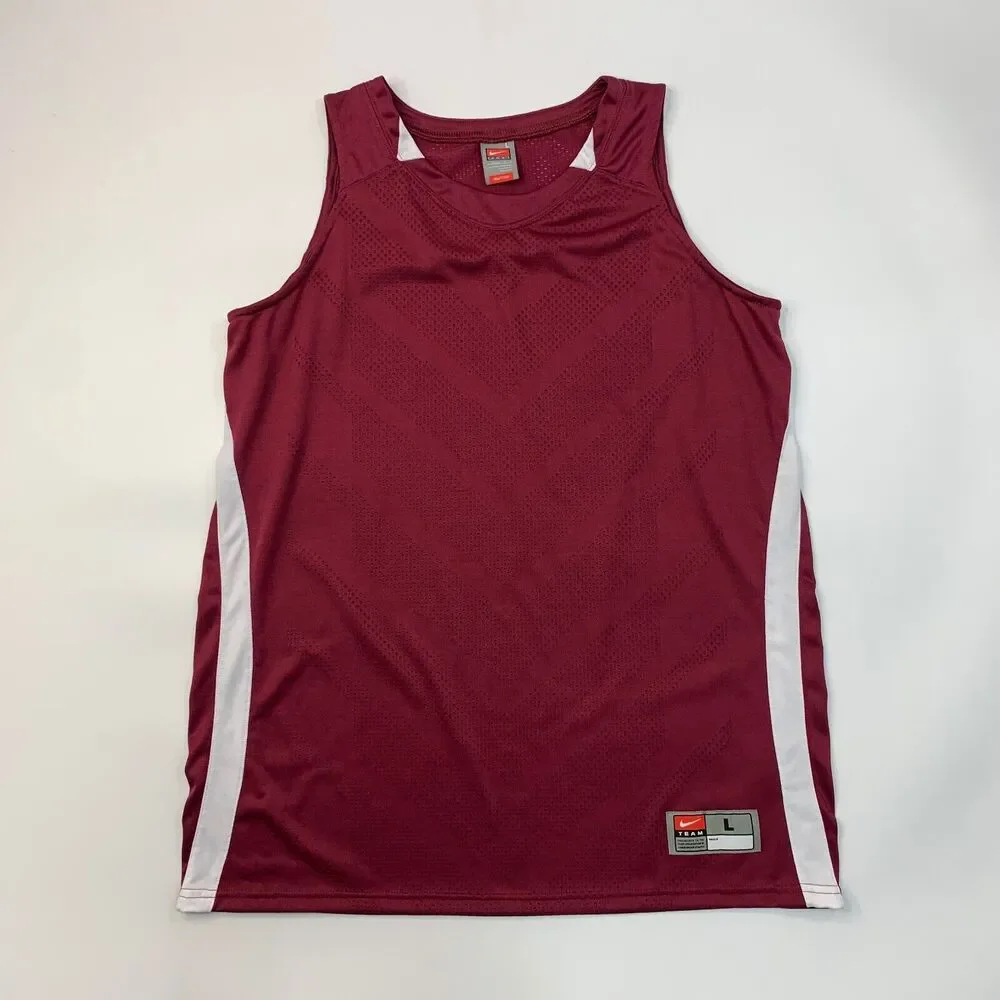 Nike Jersey Womens Large Fit Dry Basketball Practice Alabama Crimson Team Colors